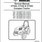 Bobcat CT440 CT445 CT450 Compact Tractor Service Manual on a CD