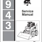 Bobcat 943 Skid Steer Loader Service Manual on a CD