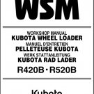 Kubota R420 R520 Wheel Loader (R420B R520B) WSM Service Workshop Manual CD