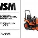 Kubota BX2660 Diesel Ride on Mower / Loader Tractor WSM Service Manual CD