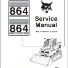 Bobcat 864 864H ( High Flow ) Skid Steer Loader Service Manual on a CD