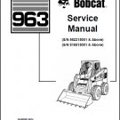 Bobcat 963 Skid Steer Loader Service Manual on a CD