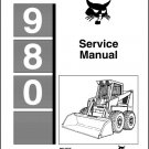 Bobcat 980 Skid Steer Loader Service Manual on a CD