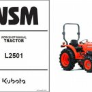 Kubota L2501 Tractor WSM Service Workshop Manual on a CD -- L 2501