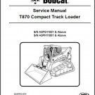 Bobcat T870 Compact Track Loader Service Manual on a CD