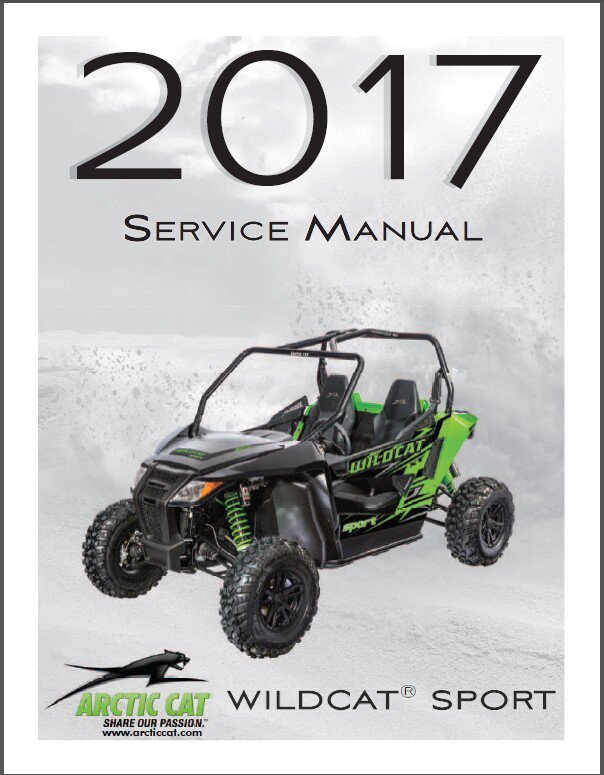2017 Arctic Cat Wildcat Sport Service Repair Workshop Manual CD