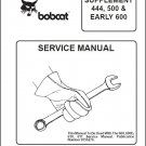 Bobcat 444 - 500 - 600 - 600D - 610 - 611 Skid Steer Loader Service Manual CD