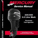 Mercury Model 3 Liter Work / 225 EFI / 250 EFI Outboards Service Manual on a CD