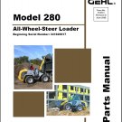 Gehl 280 All Wheel Steer Loader Parts Manual on a CD