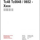 Terex TC48 Excavator Parts Manual CD - in English Deutsch Français Español