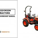 Kioti CK22 / CK22H Tractor Repair Service Workshop Manual CD -- CK 22
