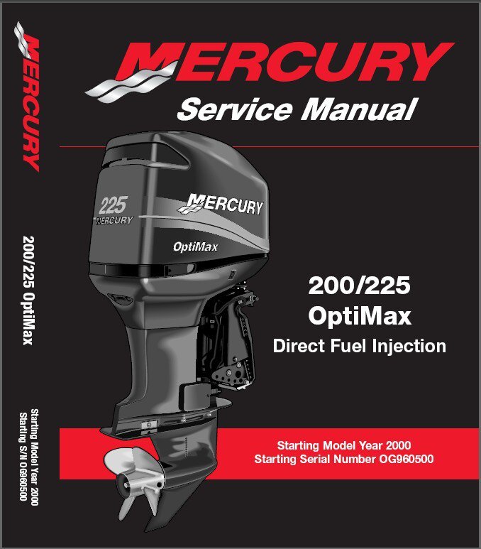 Mercury 200 225 Optimax Dfi Outboards Service Manual Cd