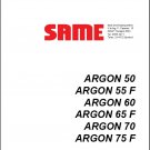 SAME Argon 50 / 55 F / 60 / 65 F / 70 / 75 F Tractor Service Workshop Manual CD