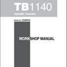 Takeuchi TB1140 Hydraulic Excavator Service Workshop Manual on a CD - TB 1140