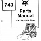Bobcat 743 Skid Steer Loader Parts Manual on a CD
