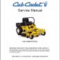 Cub Cadet Z Force Zero-Turn Riding Mower Service Manual on a CD