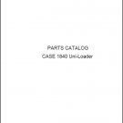 Case 1840 Skid Steer Loader Parts Manual on a CD