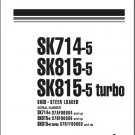 Komatsu SK714-5 / SK814-5 / SK815-5 Turbo Skid Steer Loader Service Manual CD