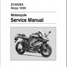 2017-2018 Kawasaki Z1000SX / Ninja 1000 Service Repair Manual on a CD