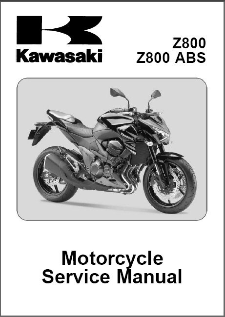 2013-2014-2015 Kawasaki Z800 ABS Service Repair Manual on a CD - Z 800