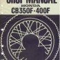 Honda CB350F / CB400F Service Repair Shop Manual on a CD