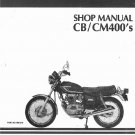 78-81 Honda CB400T CM400T CM400A CM400E CM400C Service Repair Shop Manual on CD