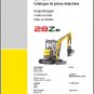 Wacker Neuson 28Z3 Track Excavator Service Repair & Parts Manual CD -- 28Z