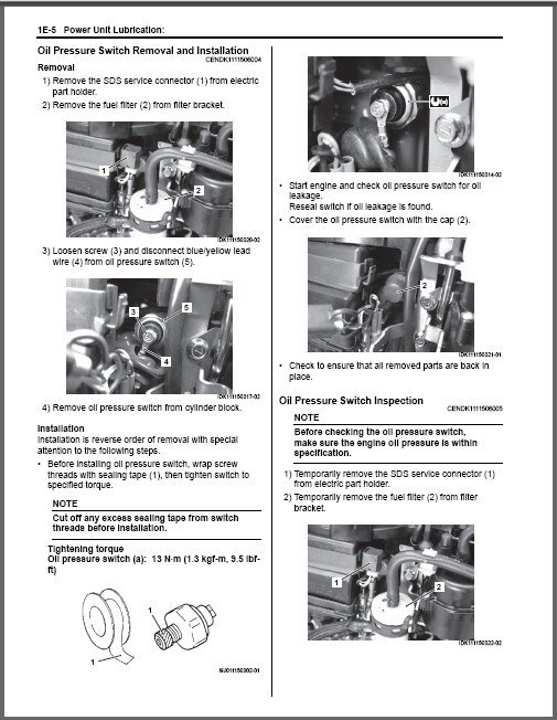 Kit D'entretien Moteur Hors-bord Suzuki DF9.9B / DF15A / DF20A (à Partir De 2013) - Ref 17400-89812