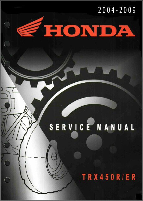 2004-2009 Honda TRX450R / TRX450ER Service Repair Shop Manual on a CD