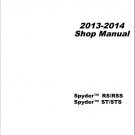 2013-2014 Can-Am Spyder RS / ST Service Repair Shop & Parts Manual on a CD