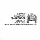 Satoh S650G ( S-650G ) Tractor Service Repair Workshop Manual CD