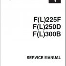 Yamaha F225 FL225 F250 FL250 F300 FL300 4-Stroke Outboard Motors Service Manual CD