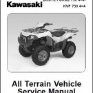 2005-2006-2007 Kawasaki Brute Force 750 4X4i / KVF750 4X4 Service Manual on CD