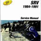 1984-1991 Yamaha SRV ( SR 540 ) Snowmobiles Service Repair Manual CD  -- SR540