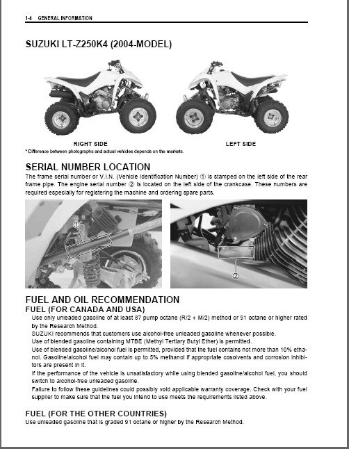 Kit De Bujes De Brazo Delantero Superior E Inferior X2 Para Suzuki LT-Z250 QuadSport 2004-2009 - Foto 10