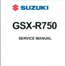 1986-1987 Suzuki GSX-R750 Repair Service Manual CD    --   GSXR 750
