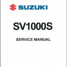 2003-2007 Suzuki SV1000 / SV1000S Service Repair Shop Manual CD -- SV 1000 S 1000S