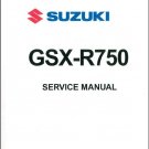 1996-1999 Suzuki GSX-R750 Service Repair Parts Manual CD ---- GSXR750 GSXR 750
