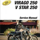 2006-2020 Yamaha V-STAR 250 | VIRAGO 250 | XV250 Service Repair Manual on a CD
