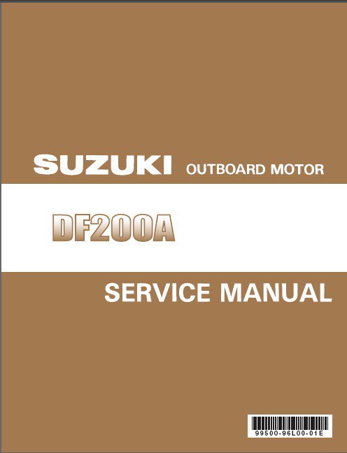 Suzuki DF200A Outboard Motor Service Repair Manual CD - DF 200 A DF200