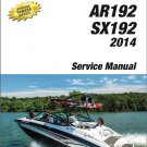 2013-2014 Yamaha PWC Jet Boat AR192 / SX192 Service Repair Manual on a CD