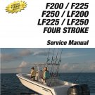Yamaha F200 F225 F250 LF200 LF225 LF250 Outboard Motor Service Repair Manual CD