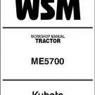 Kubota ME5700 Tractor WSM Service Repair Workshop Manual CD  --  ME 5700