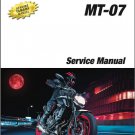 2018-2020 Yamaha MT-07 ( MT07 ) Service Repair Workshop Manual on a CD