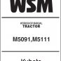 Kubota M5091 / M5111 Tractor WSM Service Repair Workshop Manual CD
