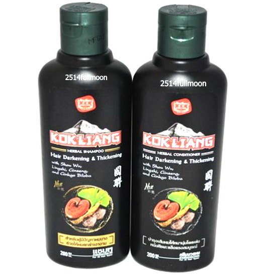 Кондиционер для темных волос conditioner hair darkening thickening kokliang