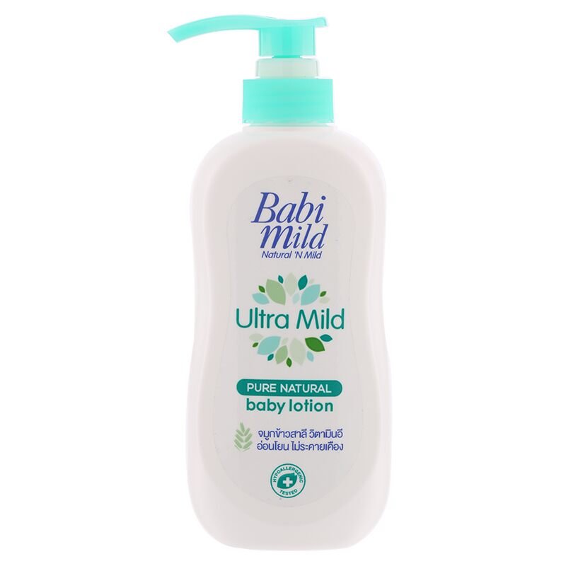 2x 400ml. BABI MILD Ultra Mild Pure Natural Baby Lotion