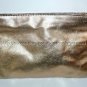 Sephora METALLIC GOLD Makeup Bag Zippered Cosmetics Case new