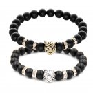 Leopard Head Meditation Bracelet