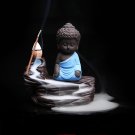 Small Buddha Monk With Buddha Incense Sensor
